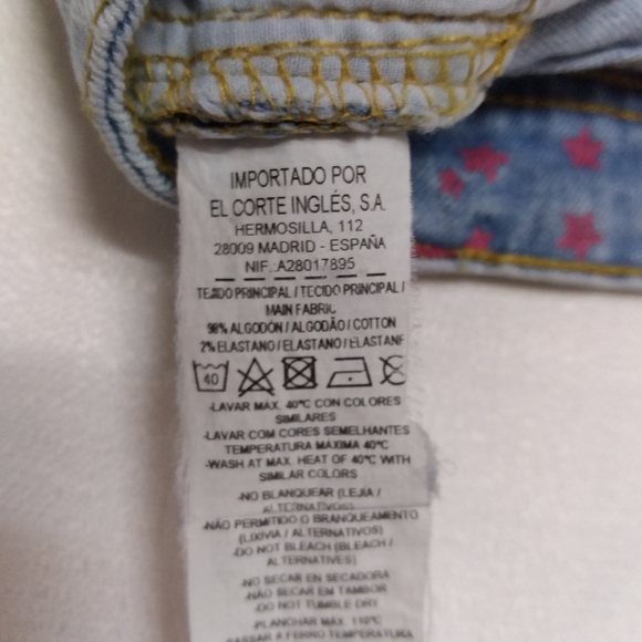 Formula Juniors Sz 42 Denim Blue Jean Shorts Med Wash Low Rise - Picture 8 of 8